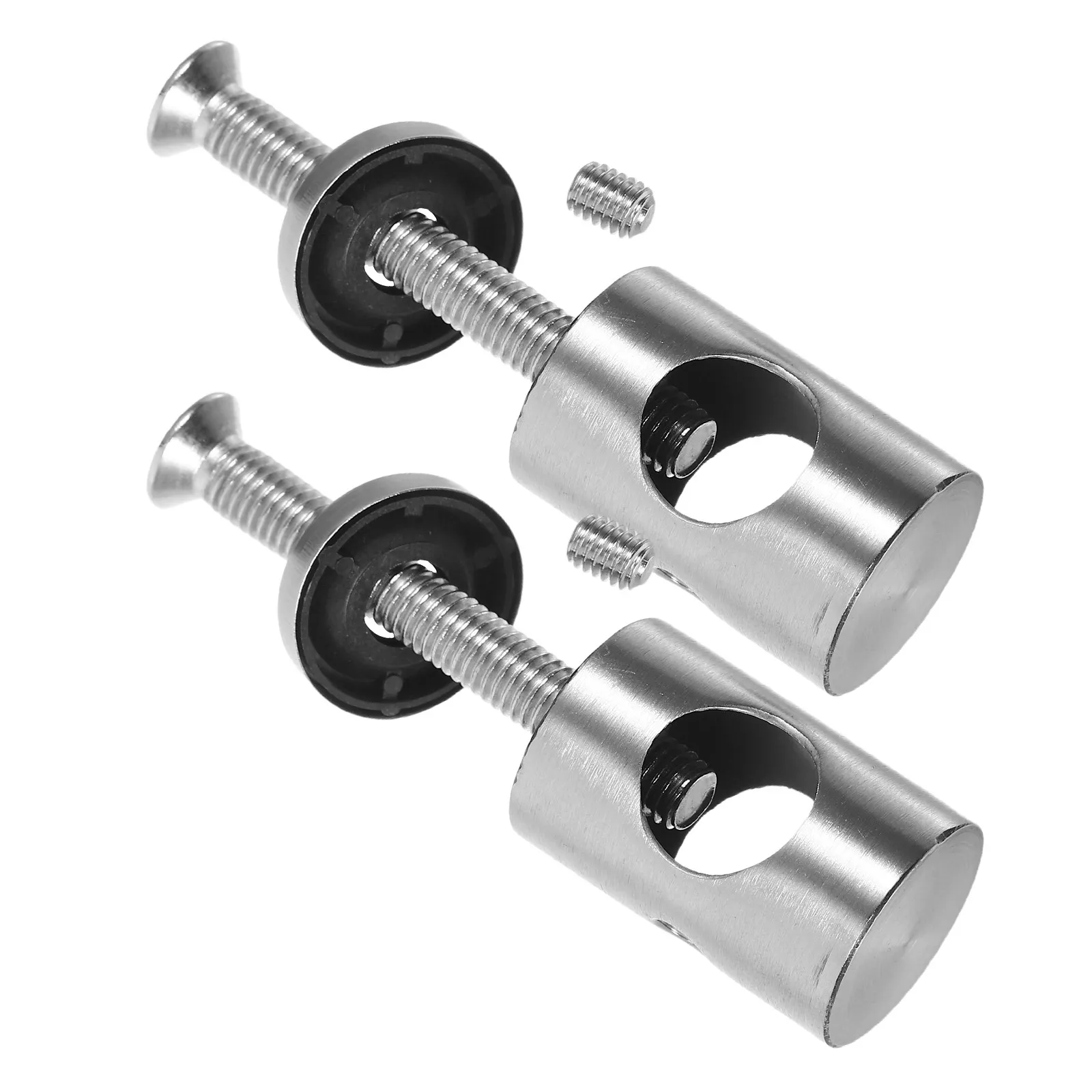 2Pcs Stainless Steel Round Handrail Bracket Guardrail Accessory for Residential Commercial Use Easy Install Versatile Stair