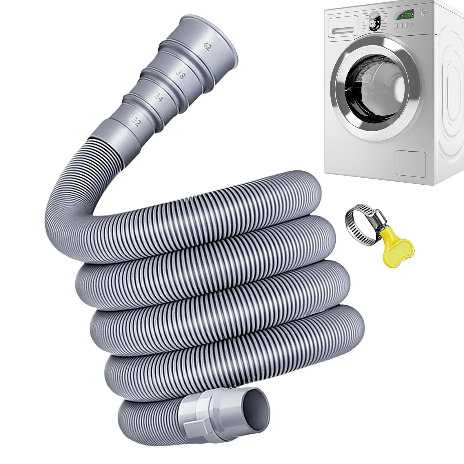 

Travel Trailer Sewer Hose Heavy Duty Adjustable RV Drain Pipe Secure Versatile Trailer Extension Solution For Outdoor Vacation