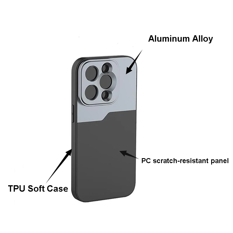 17mm Gewinde-Objektiv-Handyrahmen für iPhone 17 Pro Max / 17 Pro Handyhülle Schutzhülle für iPhone 17 / Air – Detail 2