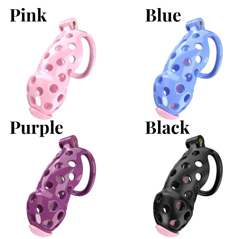 ABS Cobra Chastity Cage BDSM Penis Bondage Cock Cage with 5 Size Rings Penis Ring Gay Male Sex Toys Adult Erotic Products  섹스알몸