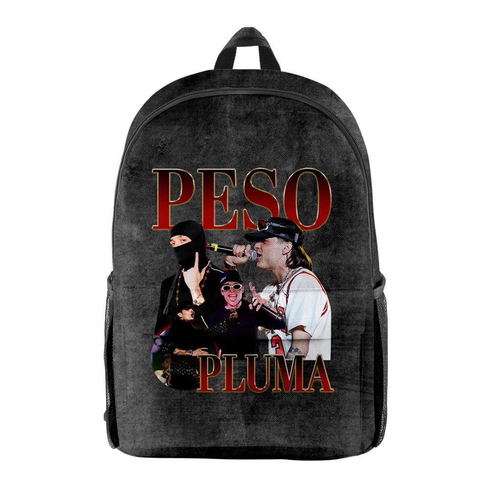 Plecak Peso Pluma GÉNESIS Album Rapper Merch Print Torba podróżna z tkaniny Oxford Plecak z regulowanym paskiem na ramię