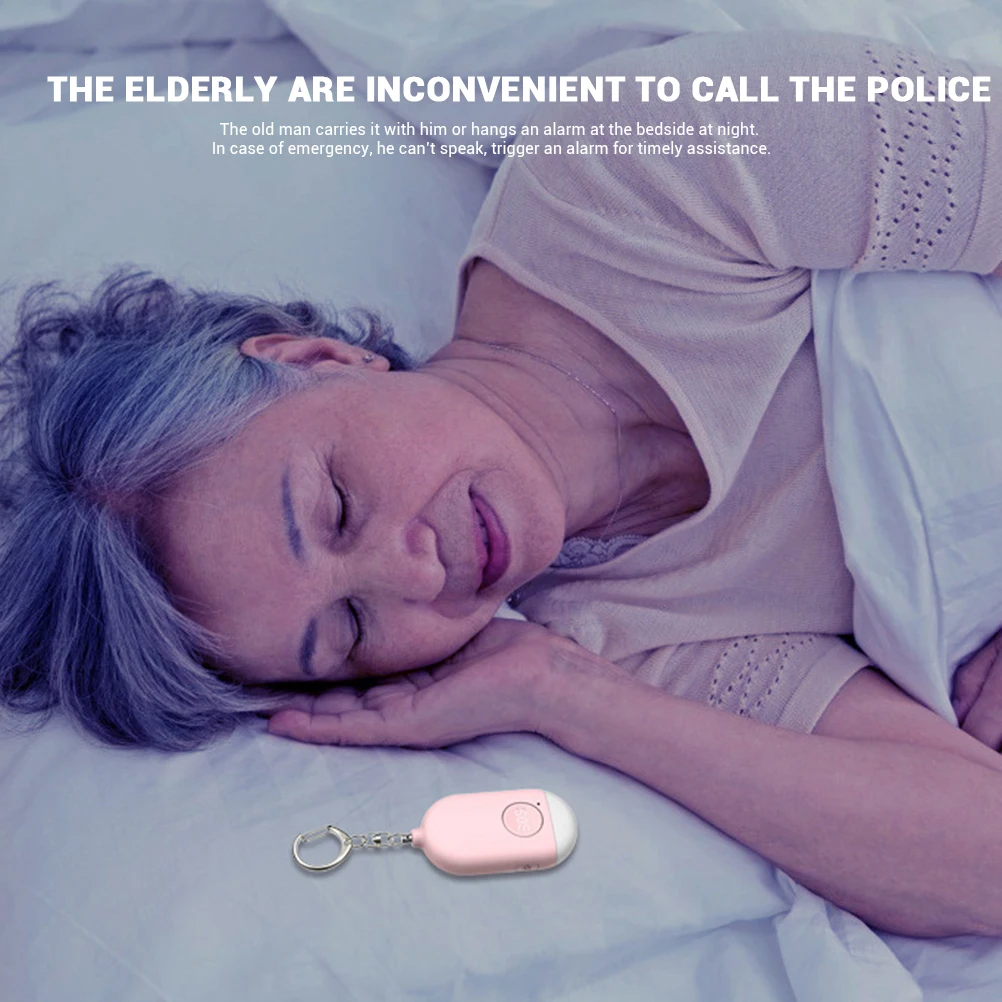 ZK30 130dB Alarm with LED Light Portable Emergency Self Defense Device