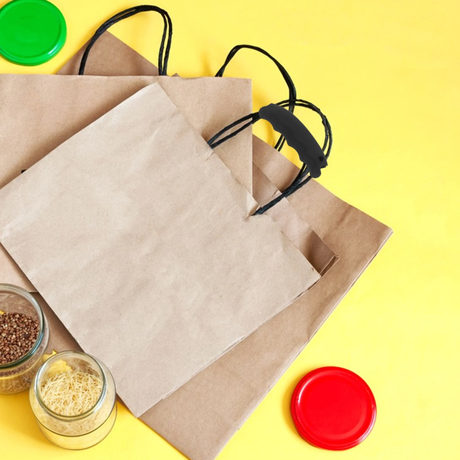 

Grocery Carrier Shopping Holder Rack Handgrip Silicone Material Ergonomic Design Lightweight Tool Grocery Handle Grips Tote Bag
