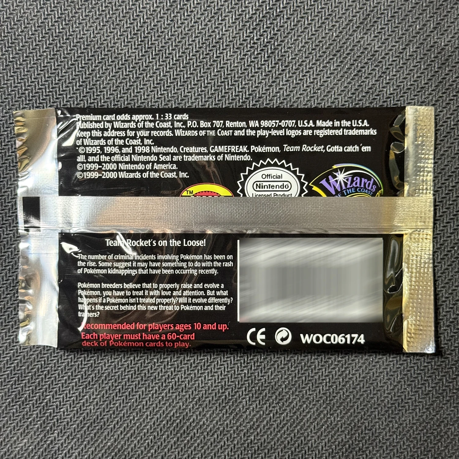 Team Rocket 11Cards/Pack PTCG Booster Packs Proxy Cards Dark Gyarados Dark Charizard Blastoise PKM Board Game Collectible Cards