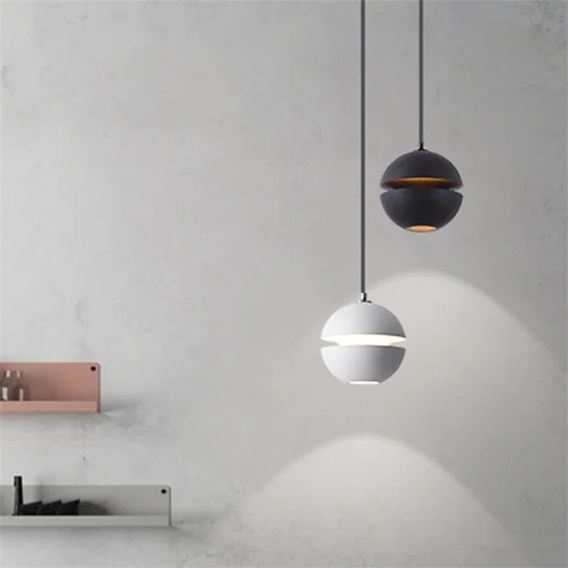 Creative Globe Ball LED Pendant Lamp Kitchen Island Dining Room Shop Bar Hanging Light Decoration Bedroom Bedside Pendant Light