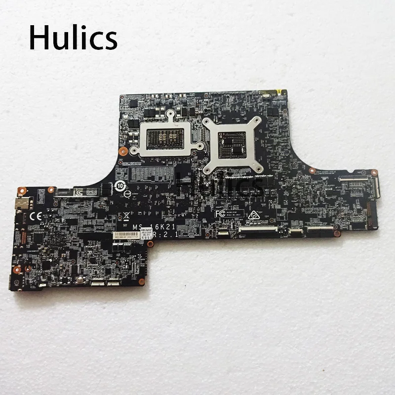 Hulics Used MS-16K21 Ver 2.1FOR MSI GS73VR GS63VR Laptop MOTHERBOARD SR2FQ I7-6700HQ MS-16K2 N17E-G1-A1 GTX 1060 GTX1060