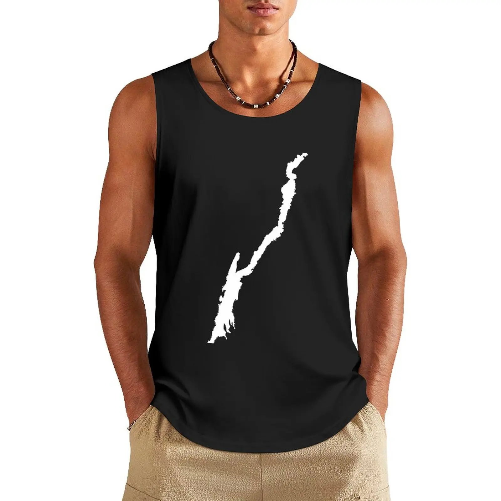 Lake George \t Tank Top singlets for men quick-drying t-shirt