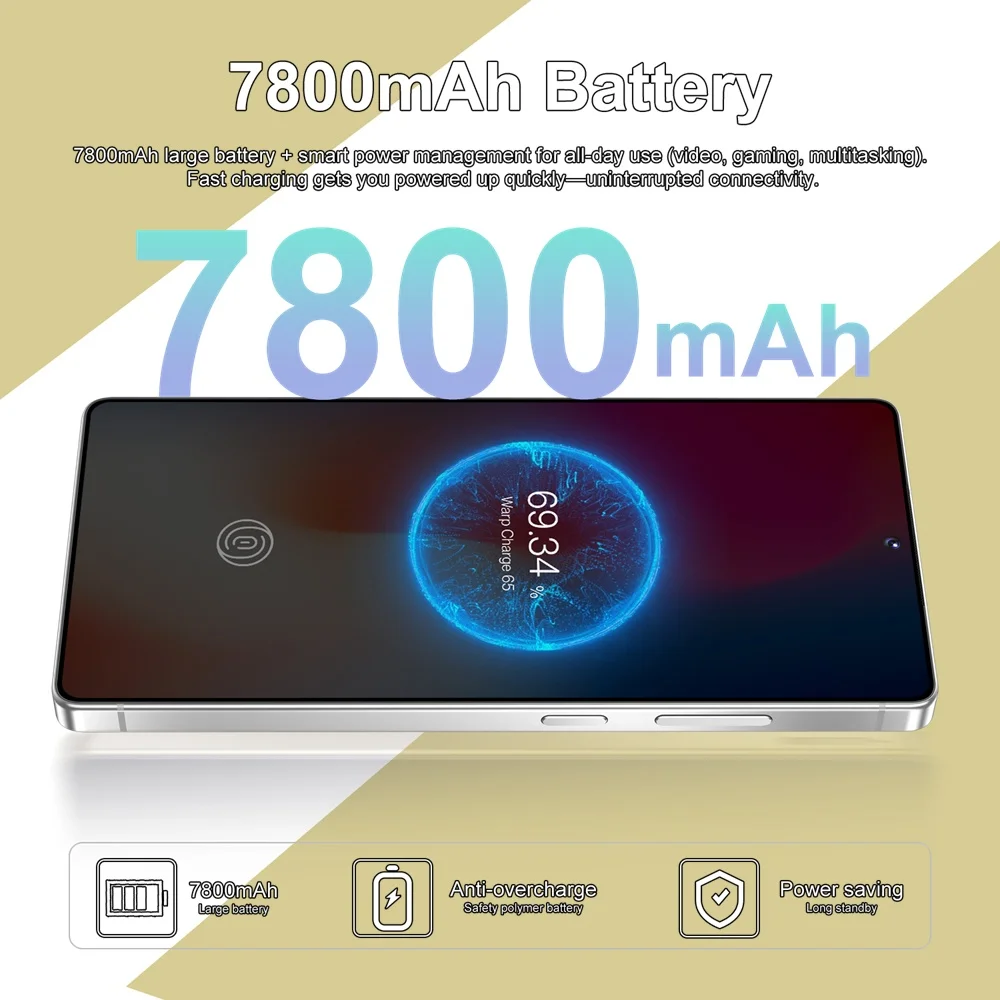 K-Touch Hochwertige Mobiltelefone Smartphone 22GB+2TB Handy Silikon-Schutzhüllen für S27 Ultra Zubehör 7.3HD 7800mAh Android 5G – Detail 11