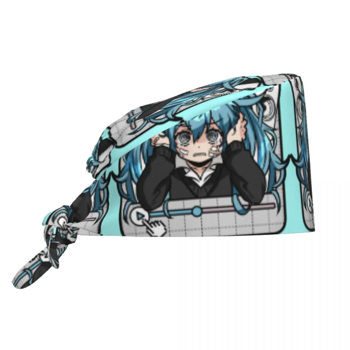 

Custom Rolling Girl Wowaka Hatsuned Mikues Medical Staff Scrubs Hat Men Women For Chef Hat Scrub Caps