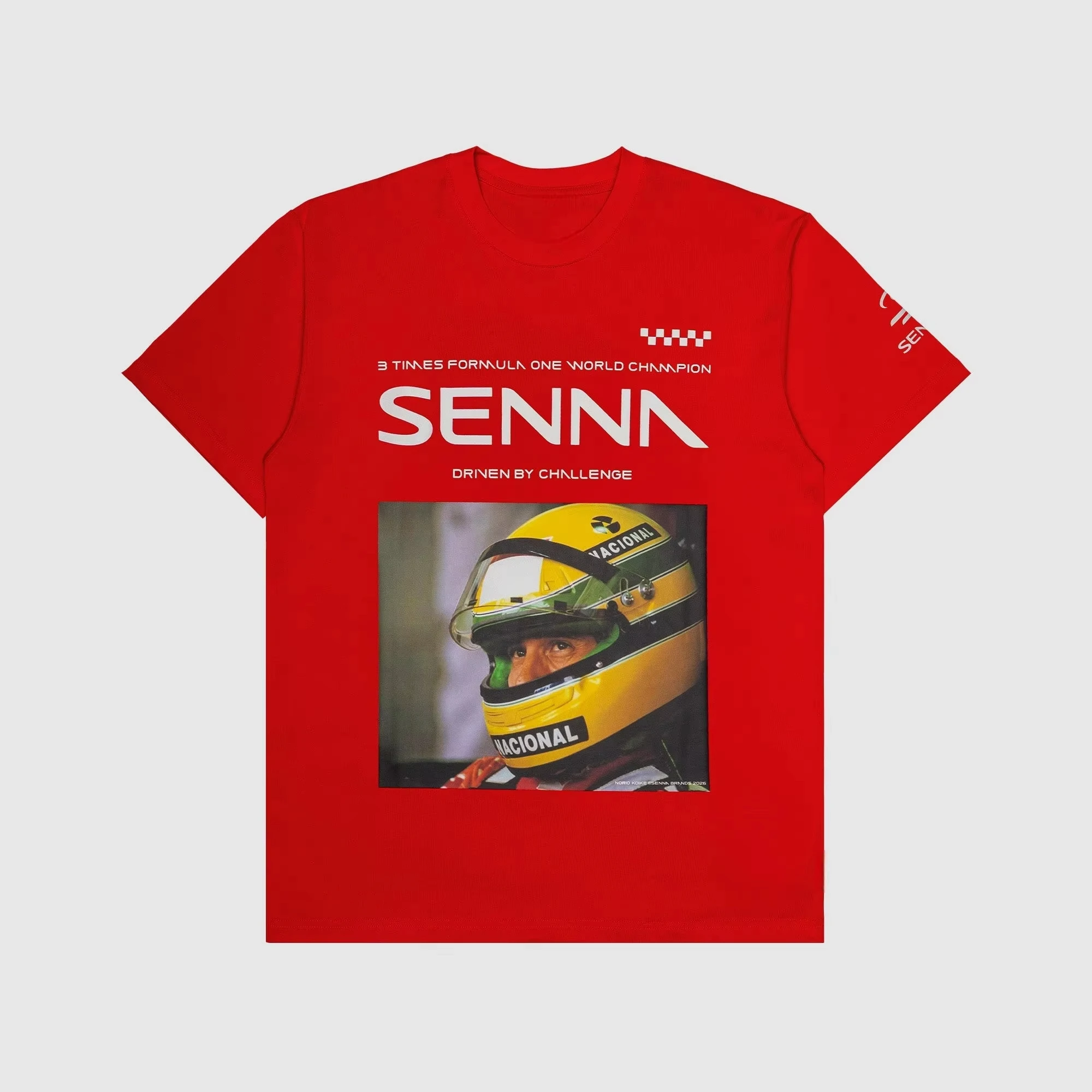 Brazil Ayrton Senna Racing Merch T-shirt Men and Women Summer Cotton Clothing Fashion Round Neck Short Sleeved Tee Streetwear