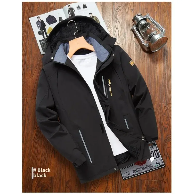 LIBIELIY   Mens Jacket Waterproof Hiking Men Outdoor Coats Windproof Windbreaker Camping Hunting Running Trekking Fishing