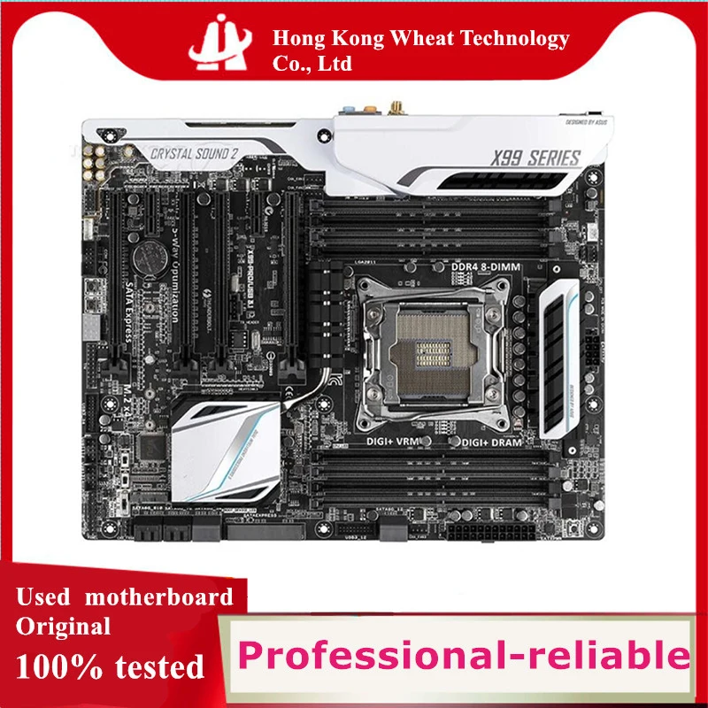 For Intel X99 X99-PRO/USB3.1 motherboard Used original LGA 2011-3 LGA2011 V3 DDR4 128GB USB3.0 SATA3 Desktop Mainboard