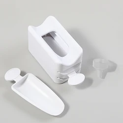 YIKOOLIN  Nail art  High quality dip Powder Recycling Tray Container， Nail Dip Container Portable Dip Powder Storage Box