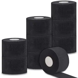1 Roll Disposable Black Barber Neck Strips Barber Neck Paper Stretchy Strip Neck Edge Paper Haircut Styling Accessories