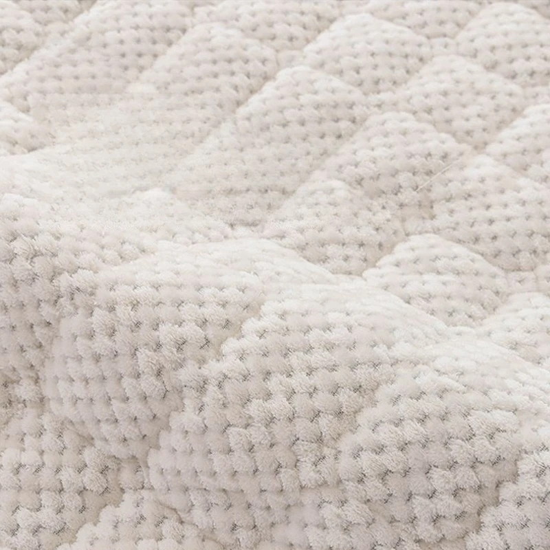 Quilted Headboard Cover Plush Bed Head Covers All-inclusive Bedside Protector Cover Soft Thick Bed Back Dust Protector Cover