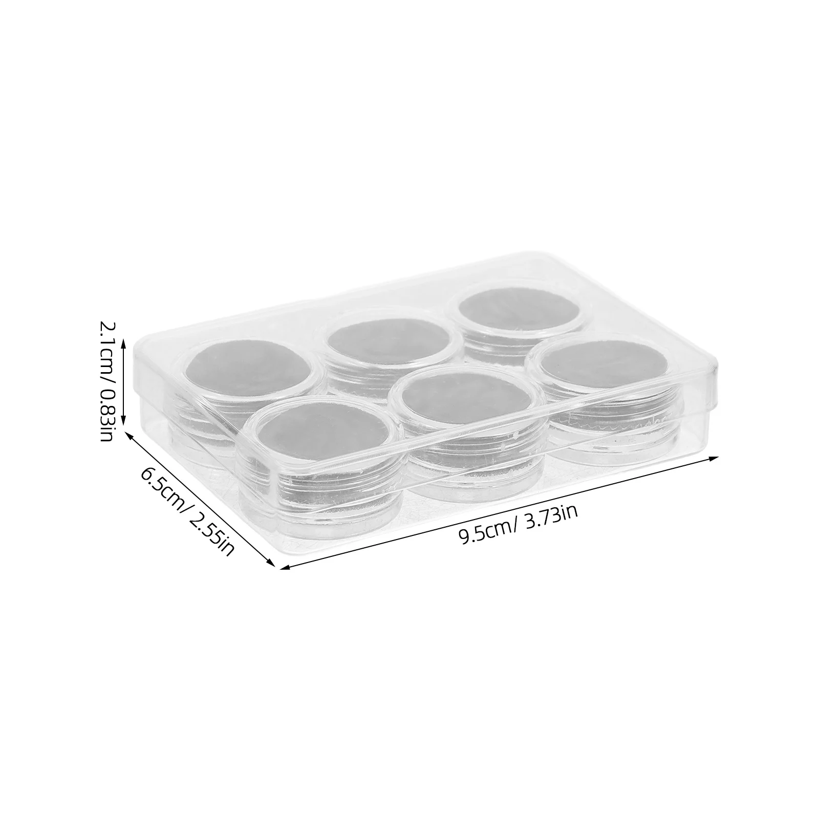 1Set Clear Ultra-Small Threaded Lid Storage Box Gemstone Display Case Jewelry Organizer Acrylic Holder Dustproof Protective