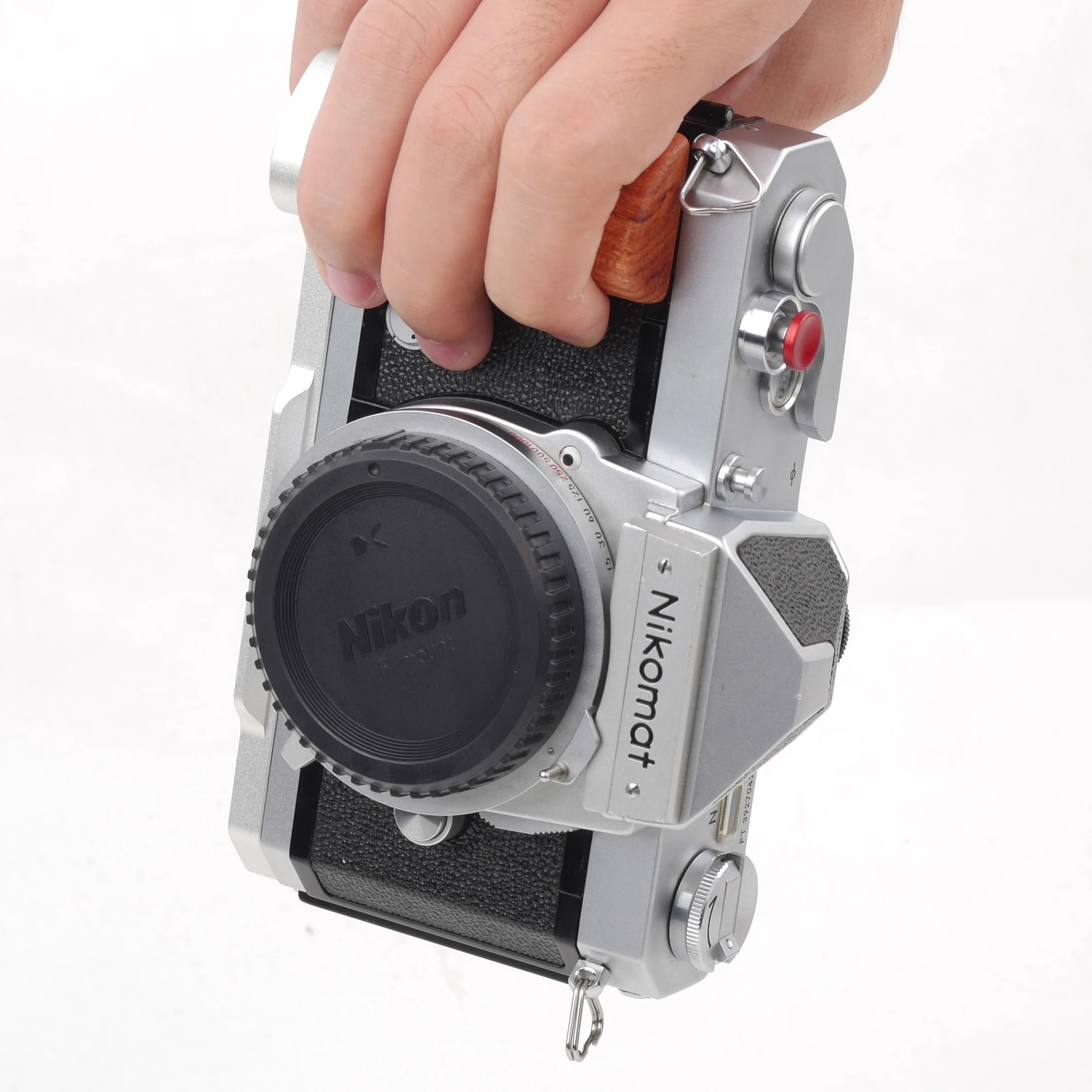 صالح قبضة اليد مقبض خشبي قبضة الخشب L قوس لنيكون نيكون نيكومات FTN FT2 FT3 لوحة الكاميرا ترايبود قوس صالح ARCA RRS LEOFO #4