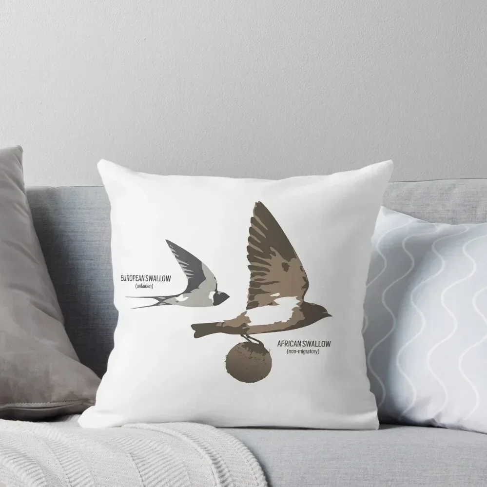 European and African Swallow Throw Pillow ornamental pillows for living room Pillows Aesthetic pillow