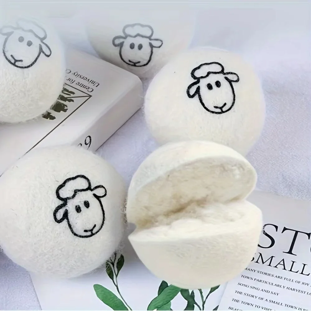 Household Wool Dryer Ball Reusable Washing Machine Quick-Dry Anti-Tangle Laundry Ball Clothe Softener Antistatic Cleaning Gadget