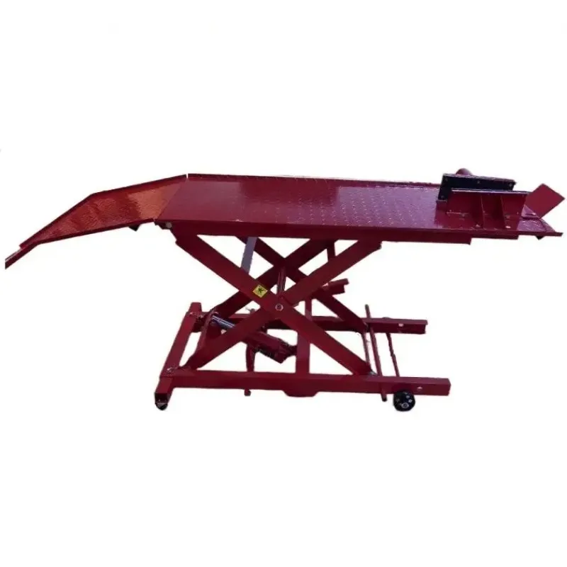 

Hydraulic Motorcycle Lifter Lifting Table Bike Repair Lift Stand Portable Garage Workshop​
