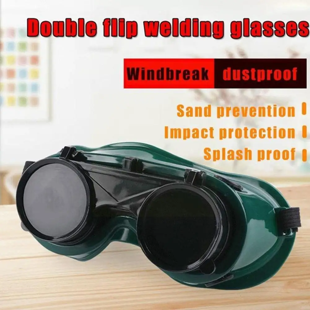 Anti-glare Protective Welding Glasses Portable Welding Flip Welder With Grinding Protective Goggles Safety Glasses Cutting R8Z9