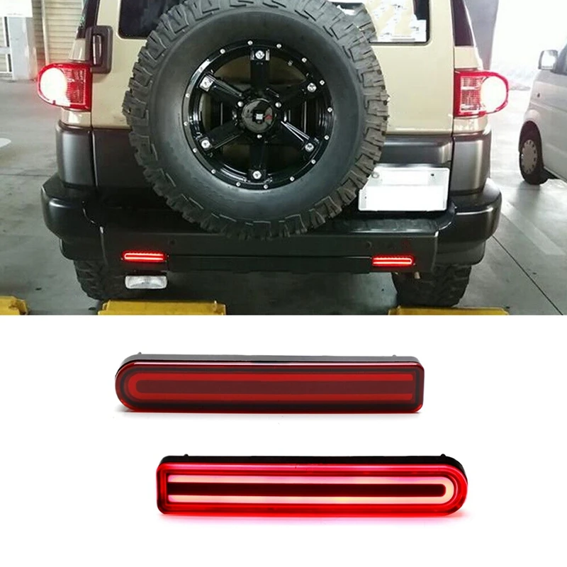 

LED Car Rear Bumper Light For Toyota FJ Cruiser 2007-2017 US Version Reflector Turn Signal Light Stop Brake Lamp