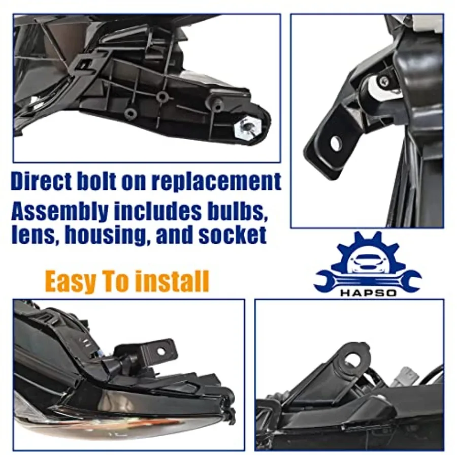 مجموعة المصابيح الأمامية تناسب 20182022 تويوتا كامري LE SE وHybrid LE SE مع برنامج تشغيل تكنولوجيا عين النسر HID