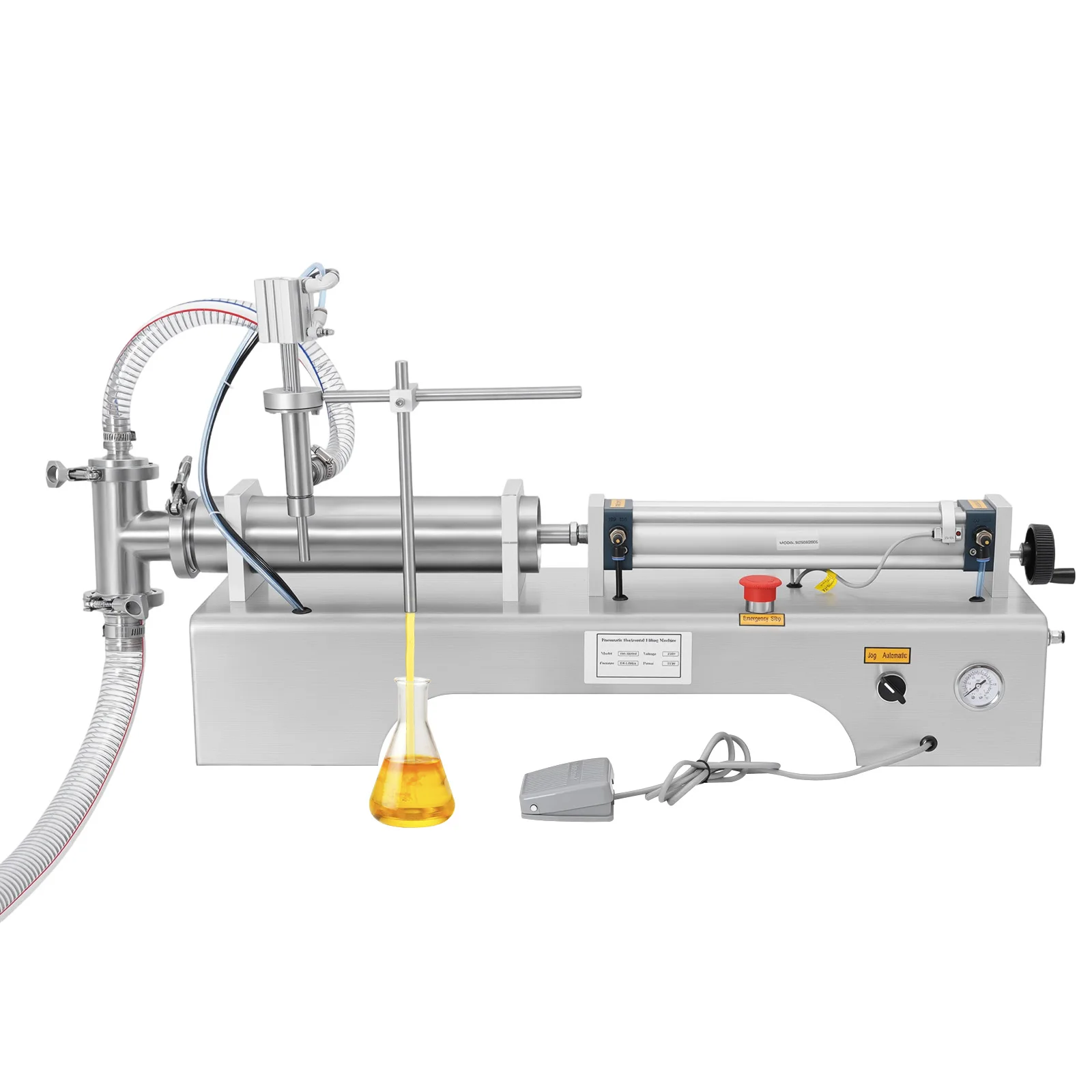 100–1000 ml horizontale pneumatische Flüssigkeitsfüllmaschine, quantitative automatische und steuerbare Füllung, für Saft- und Bierkosmetik – Detail 11