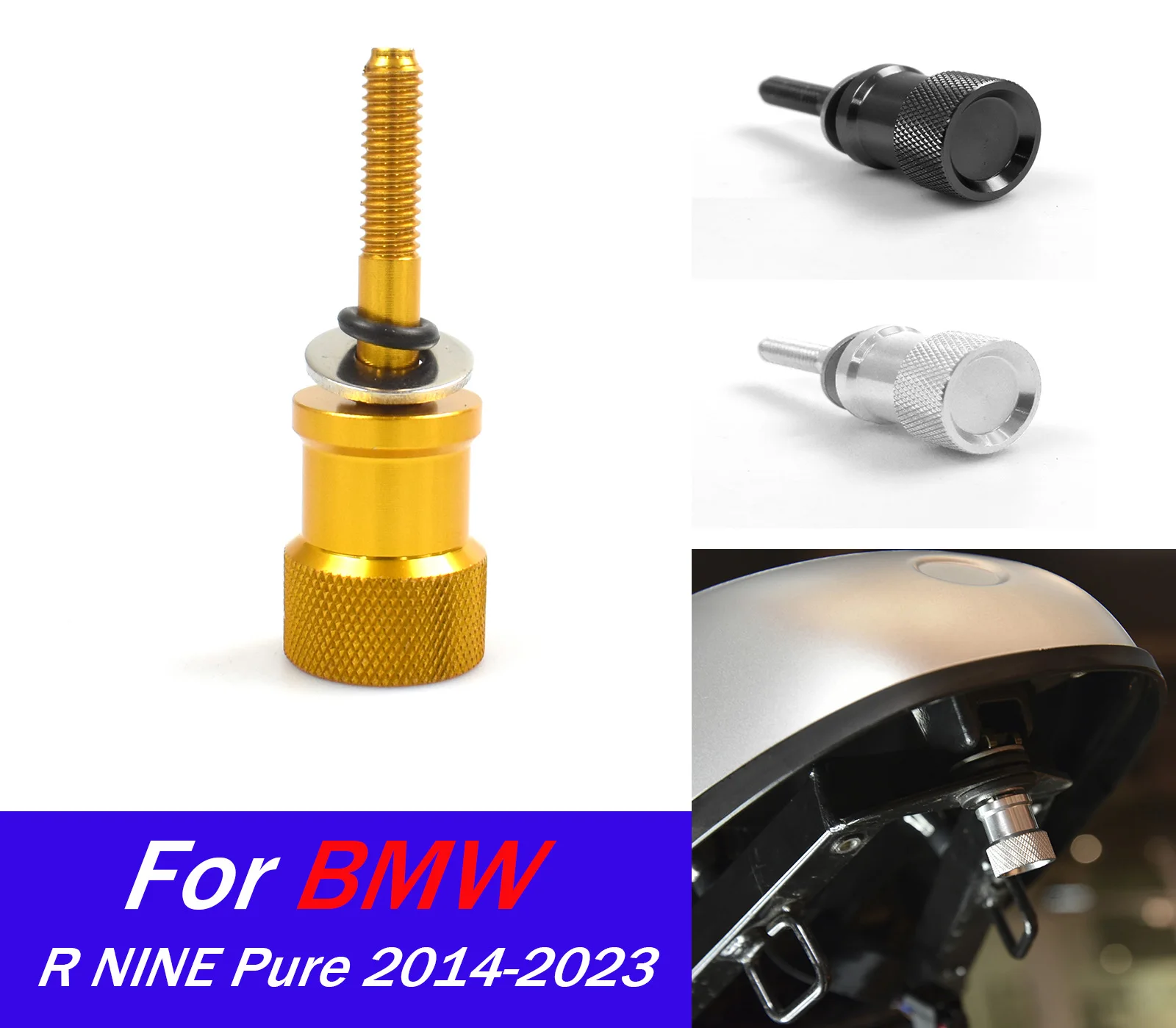 

Для R nineT Racer Pure пассажирский болт заднего сиденья, винт для BMW R Nine T 5 2014-2023 R9T Scrambler Pure, аксессуары для мотоциклов