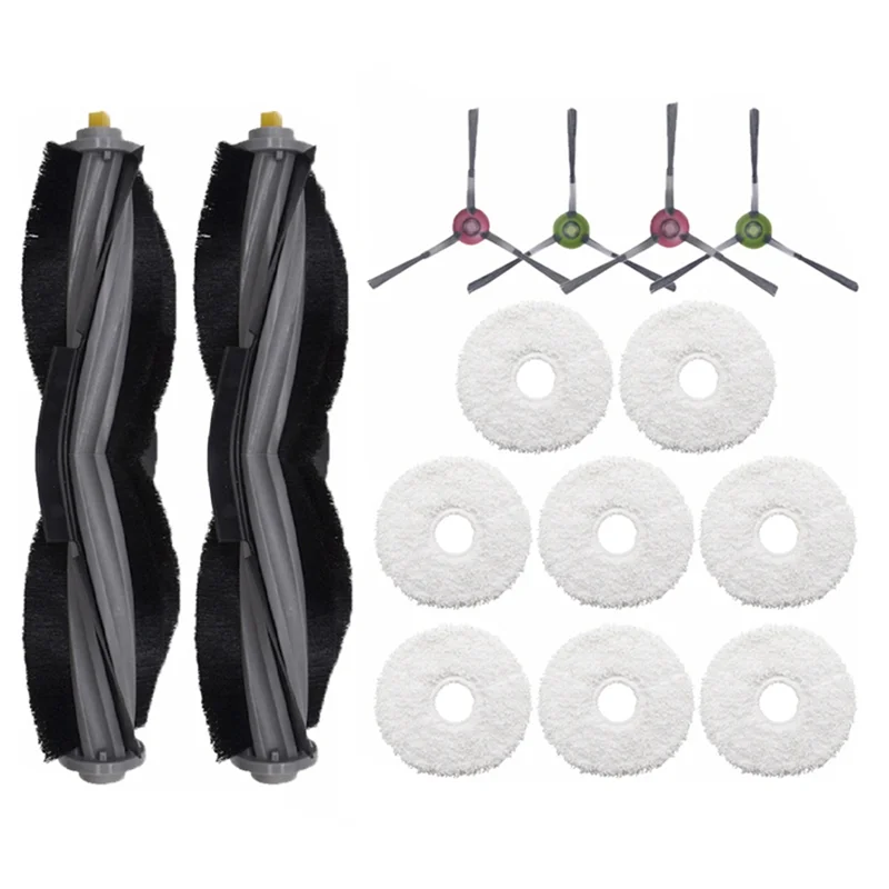 

ABKJ-Accessories Kit For Yeedi Floor 3 Station Robot Vacuum Cleaner Main Side Brush Mop Rag Cloth Replacement
