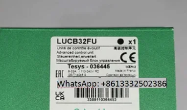 

LUCB32BL LUCB Advanced Control Unit (for Three-phase Motor Protection), 8...32 A, 24 V DC .32 A, 24 V DC