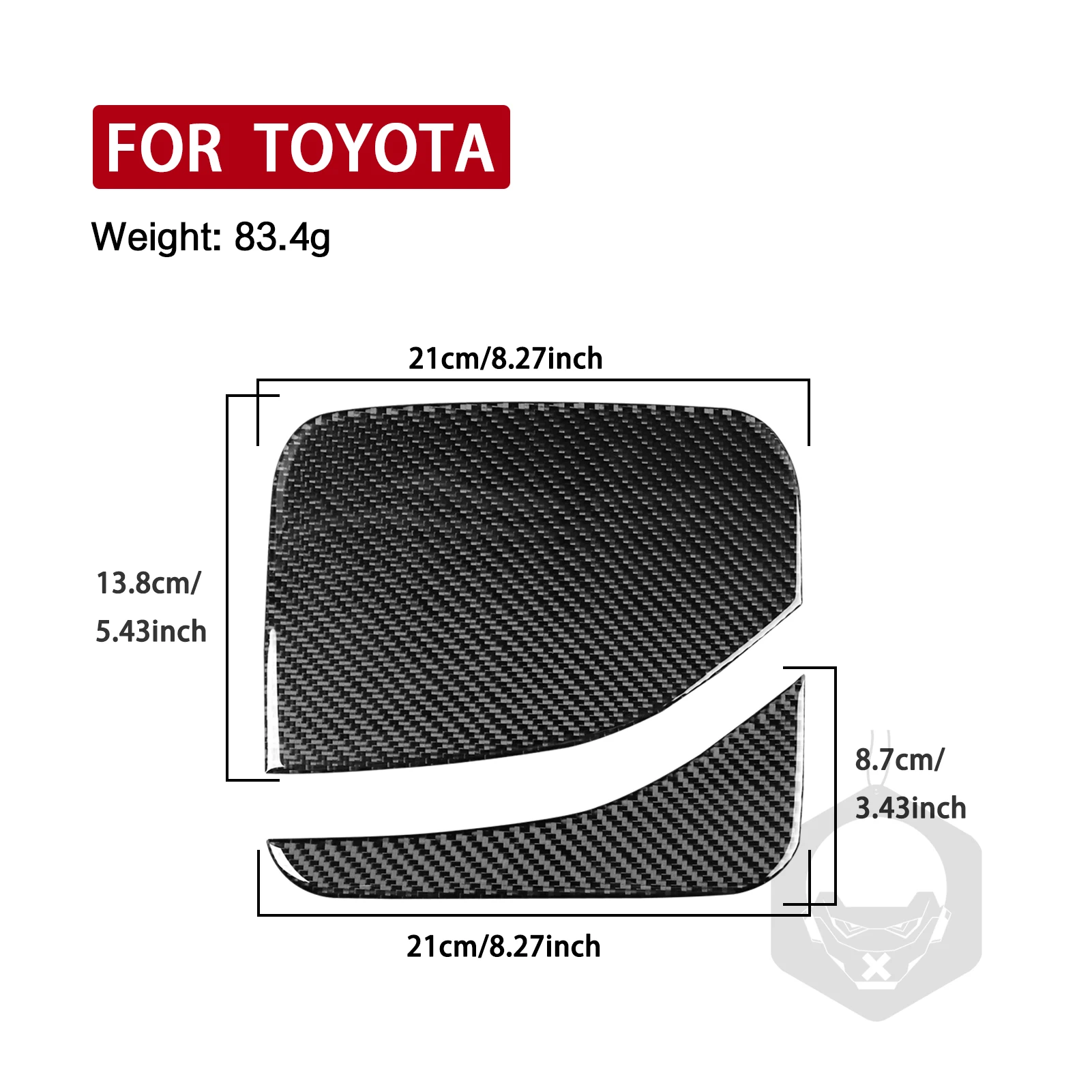 

For Toyota RAV4 2020 2021 2022 2023 2024 Carbon Fiber Fuel Tank Cover Automotive Interior Accessories Decoration Sticker