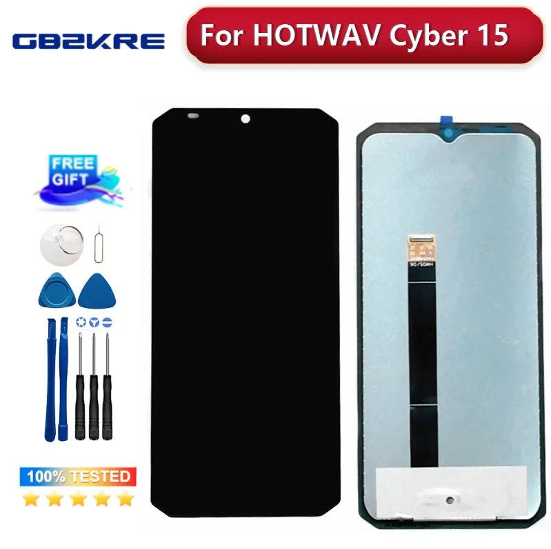 New Original HOTWAV Cyber 15  Lcd Display+Touch Screen Repair Accessories For hotwav 15 Smart Phone 6.6 inches