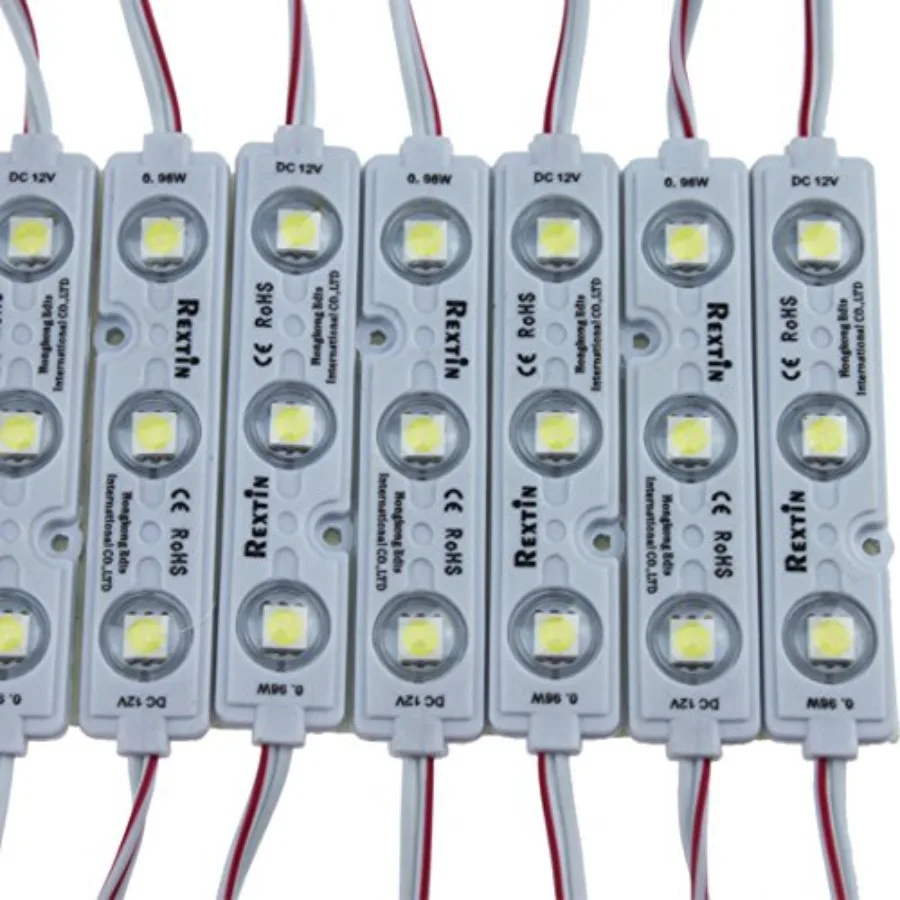 

Super Bright 200pcs 3 LED Module 5050 SMD 66-72LM Each Module Waterproof Decorative Light for Letter Sign Advertising Signs wit