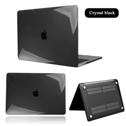 Laptop Case for Apple Macbook Air 13 A2337/Chip 11 12 13 15 Inch for Pro 15/Pro 13 A2338 A2289 A2179 Crystal Black Hard Shell