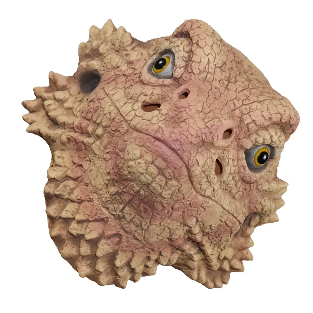 

1Pcs Detailed Lizard Animal Head Mask Flexible Latex Construction Ideal for Costume Events Themes Carnival Gatherings