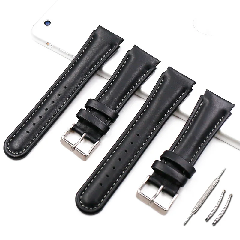 

22mm Men's leather watch strap accessories compatible with SUUNTO X-LANDER Spartan Warrior women's rubber sports wristband