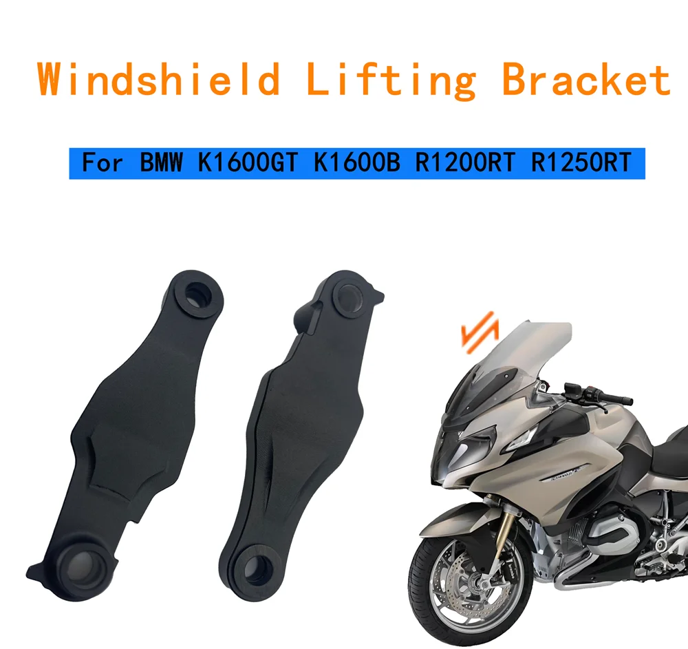 

Moto Adjustable Windshield Windscreen Lifting Rising Bracket Holder Mount For BMW K1600GTL K1600B R1200RT R1250RT Accessories