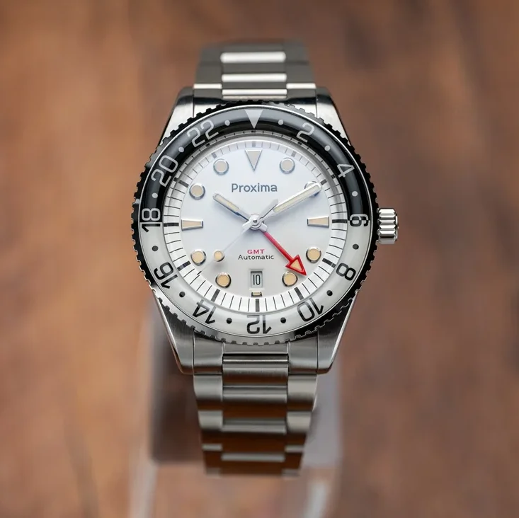 

Мужские часы Proxima GMT, 39,8 мм, автоматические механические наручные часы, водонепроницаемые до 20 бар, BGW-9, светящийся сапфировый безель, Hangzhou 6460