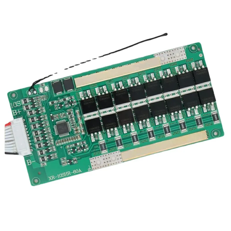 New High Current 10S 36V 40A 50A 60A BMS For Lithium Battery Same Port With Balance And Temperature Sensor For EV