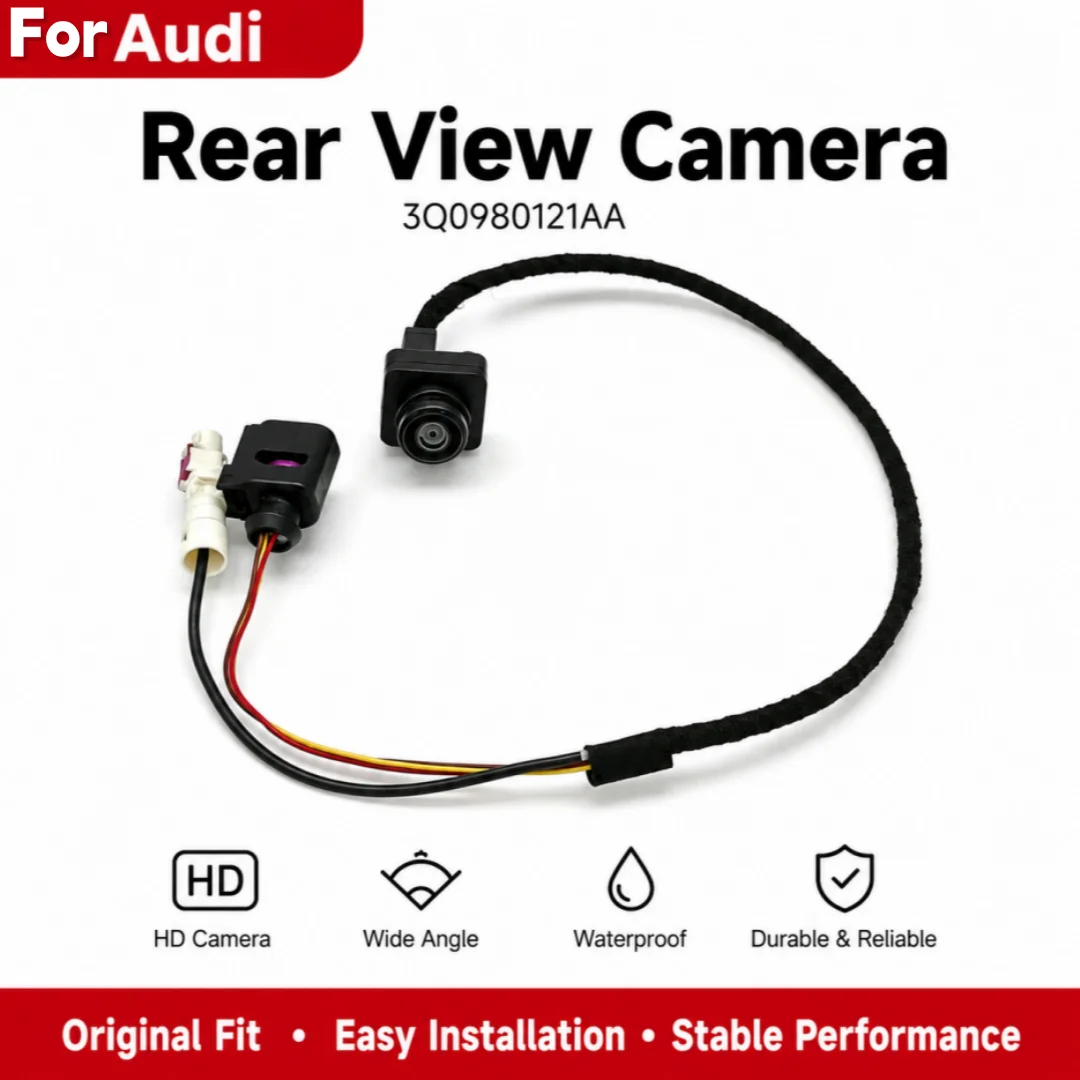 3Q0980121AA Car Rear View Backup Parking Assist Camera For Audi Reverse Reversing Camera Replacement