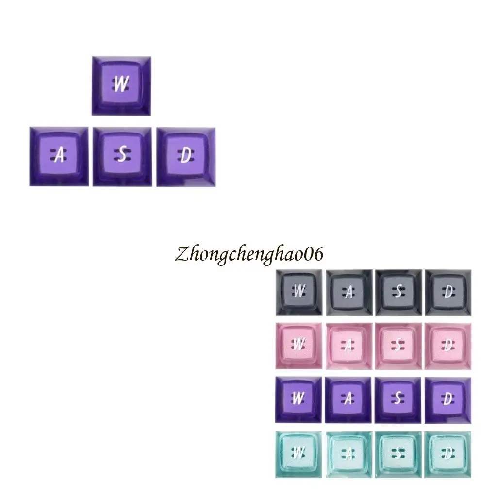 

Backlights EMA Profile Keycap 4key DoubleShots WASD Key Accessory for Mechanical Keyboards 601F