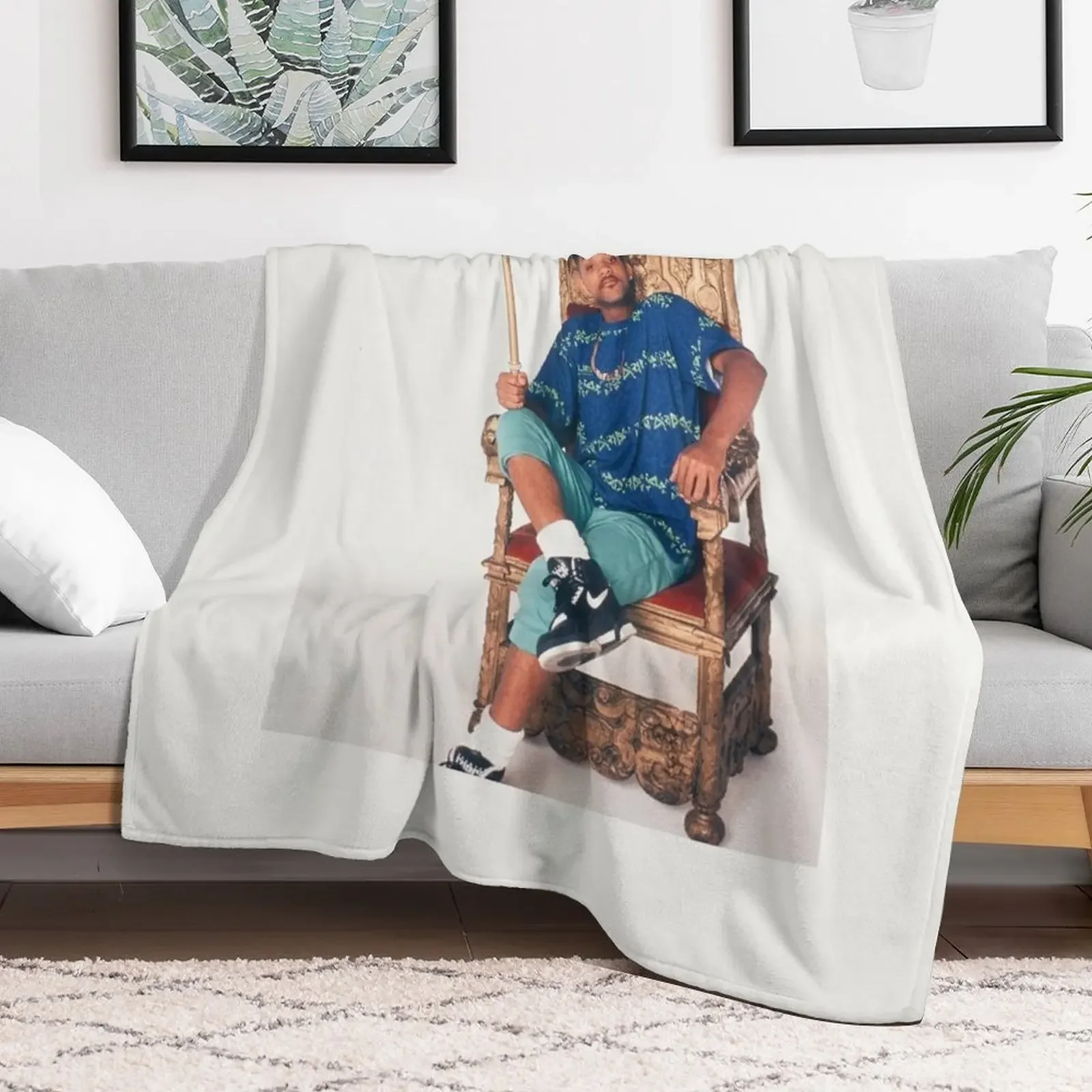 New Will Smith on the throne Throw Blanket Thermals For Travel valentine gift ideas Blankets