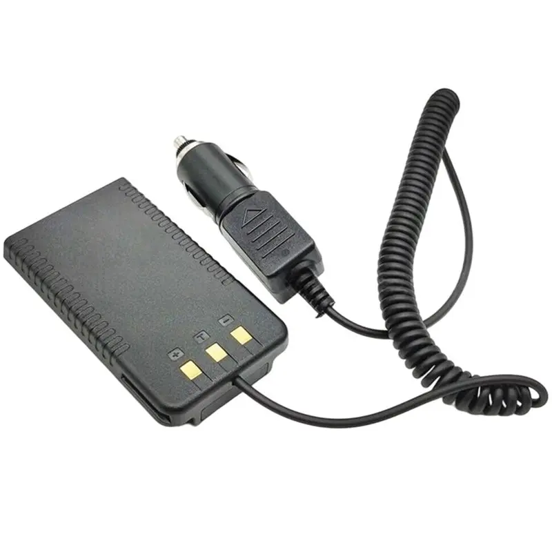 B27B Vehicle Power Adapter For Car Battery Eliminator For Yaesu FT-25R FT-65R FT-25 FT-65 Radios Replaces Battery Pack
