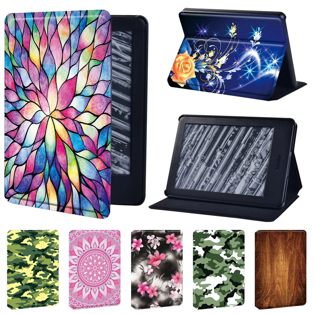 

Tablet Case for Kindle Paperwhite 1 5th/2 6th/3 7th/4 10th/Kindle 10th/Kindle 8th PU Leather Stand Cover + Pen