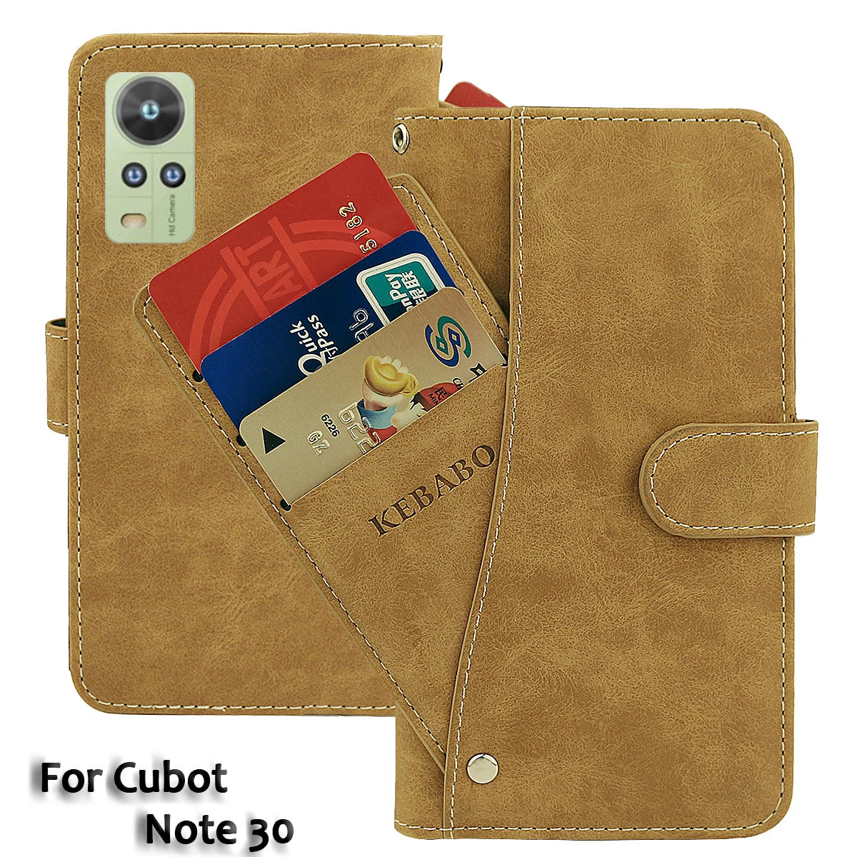 Cartera de cuero Vintage Cubot Note 10 20 21 30 P30 R19 PRO funda con tapa de lujo antideslizante Fundas protectoras para teléfono bolsas