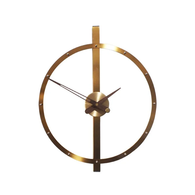 

Modern Gold Wall Clock Home Interior Metal Watches Home Living Room Decoration Nordic Large Clocks Wall Decoracion Salon Casa