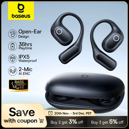 Baseus Eli 2I Fit Auriculares Abiertos Inalámbricos