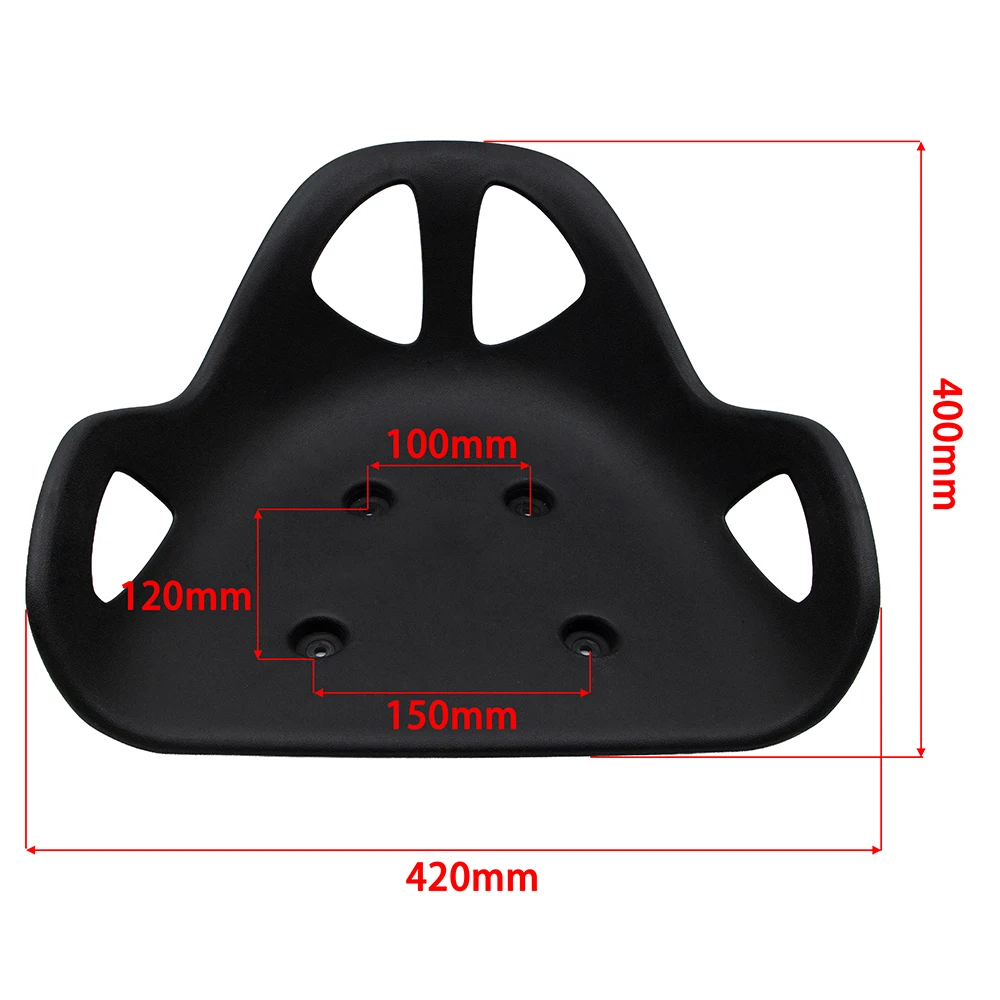 Modified Homemade Plastic Seat Suitable for Small Four-Wheel Electric Motorcycle Drift Three-Wheel Four-Hole Kart Accessories