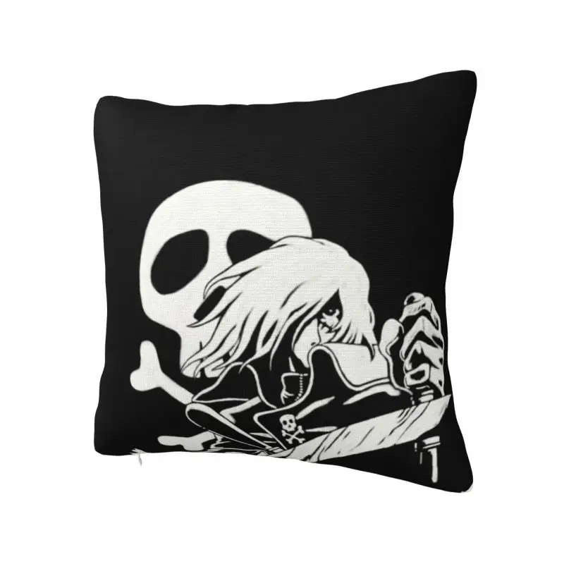 Space Pirate Captain Harlock Pillow Case 45x45cm Japan Anime Manga Nordic Cushion Cover Velvet Pillowcase